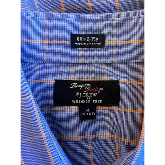 J.CREW Men's Medium Blue Shirt Long Sleeve - Picture 6 of 8